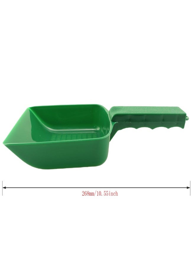 YTgilo Aquarium Fish Tank Garden Sand Cleaning Shovel Green 5.11x4.33inch Lizard Feces Scoop Sand Filter Used for Home Gardens Fish Tanks and Swimming Pools - Image 4